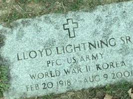 Pfc Lloyd Lightning, Sr Pfc Lloyd Lightning, Sr