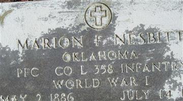 PFC Marion F. Nesbitt