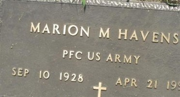 PFC Marion M Havens PFC Marion M Havens