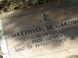 PFC Matthias M Garding PFC Matthias M Garding