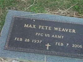 PFC Max Pete Weaver PFC Max Pete Weaver