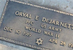PFC Orval E. DeJarnett PFC Orval E. DeJarnett