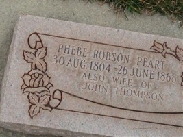 Phebe Robson Peart Phebe Robson Peart