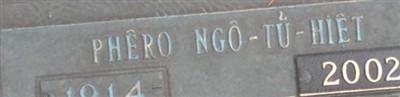 Phero Ngo-Tu-Hiet Ngo Phero Ngo-Tu-Hiet Ngo