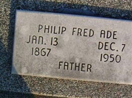 Philip Fredrich "Fred" Ade