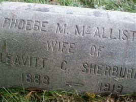 Phoebe M McAllister Sherburne Phoebe M McAllister Sherburne