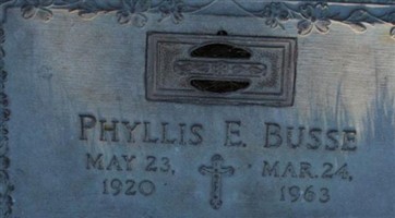 Phyllis E. Busse Phyllis E. Busse