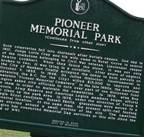 Pioneer Memorial Park Cemetery