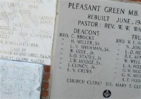 Pleasant Green Baptist Church Cemetery