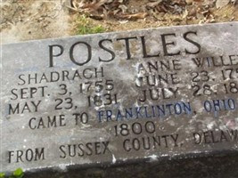 Postle Cemetery Postle Cemetery