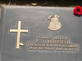 Private Frederick John Duffield