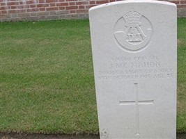 Private J McMAHON Private J McMAHON