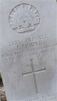 Private James Semple Private James Semple