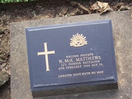 Private Neil McKinnon Matthews
