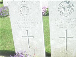 Private Reuben Albert Burgess