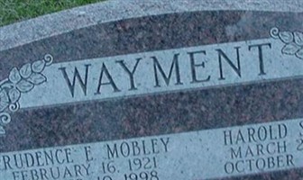 Prudence E Mobley Wayment