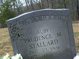 Prudence M "Ruby" Stallard Prudence M "Ruby" Stallard