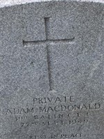 Pvt Adam MacDonald Pvt Adam MacDonald