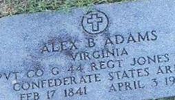 Pvt Alexander Bruce Adams