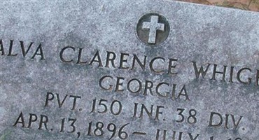 Pvt Alva Clarence Whigham