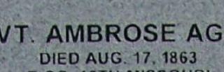Pvt Ambrose Agee Pvt Ambrose Agee