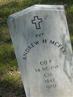 Pvt Andrew H McFee