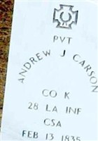 Pvt Andrew Jackson Carson
