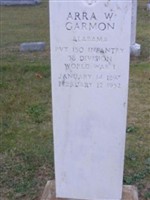 Pvt Arra W Garmon Pvt Arra W Garmon