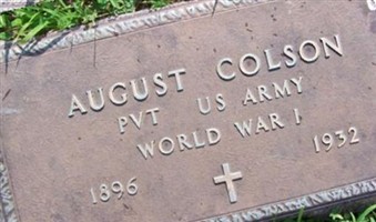 Pvt August A Colson