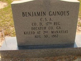 Pvt Benjamin Gainous Pvt Benjamin Gainous