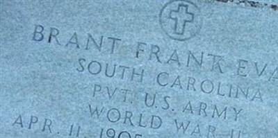 Pvt Brant Frank Evans