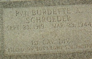Pvt Burdette Annan Schroeder