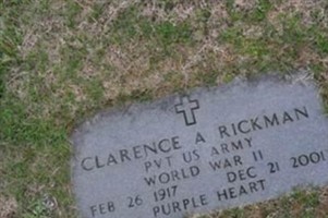Pvt Clarence A Rickman