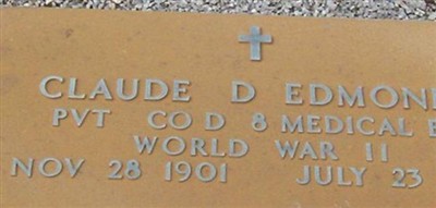 Pvt Claude D. Edmonds