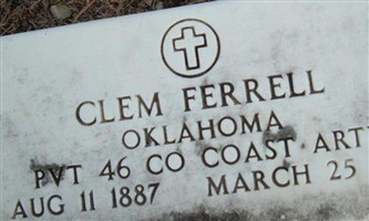 Pvt Clem Ferrell Pvt Clem Ferrell