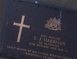 Pvt Cuthbert Joseph Harrison