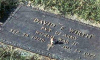 Pvt David Fredrick Wirth