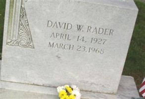 Pvt David Walker Rader Pvt David Walker Rader