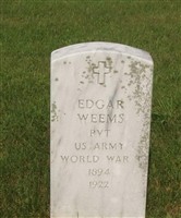 Pvt Edgar Weems