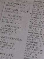 Pvt Edward Terence Hughes
