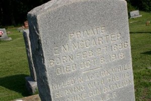 Pvt E. M. McCarter