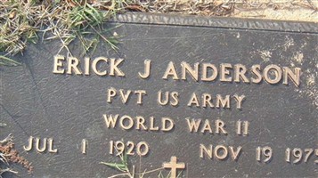 Pvt Erick "Red" Anderson Pvt Erick "Red" Anderson