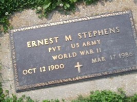 Pvt Ernest M. Stephens Pvt Ernest M. Stephens