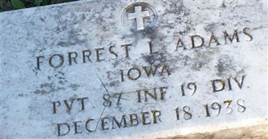 Pvt Forrest L. Adams Pvt Forrest L. Adams