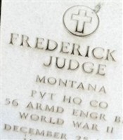 Pvt Frederick M Judge Pvt Frederick M Judge