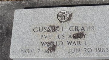 Pvt Gussie L Crain