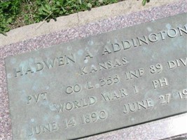Pvt Hadwen A. Addington