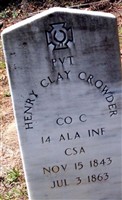 Pvt Henry Clay Crowder