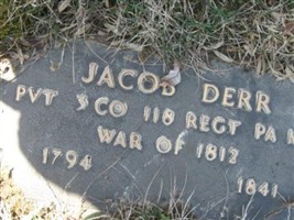 Pvt Jacob Derr Pvt Jacob Derr