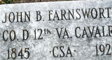 Pvt John B. Farnsworth Pvt John B. Farnsworth